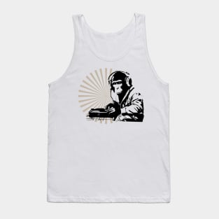 funny dj monkey Tank Top